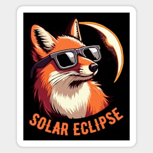 Solar Eclipse Fox Magnet